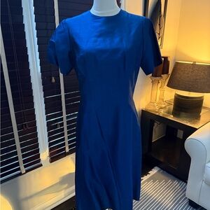 Chic Blue Midi Dress